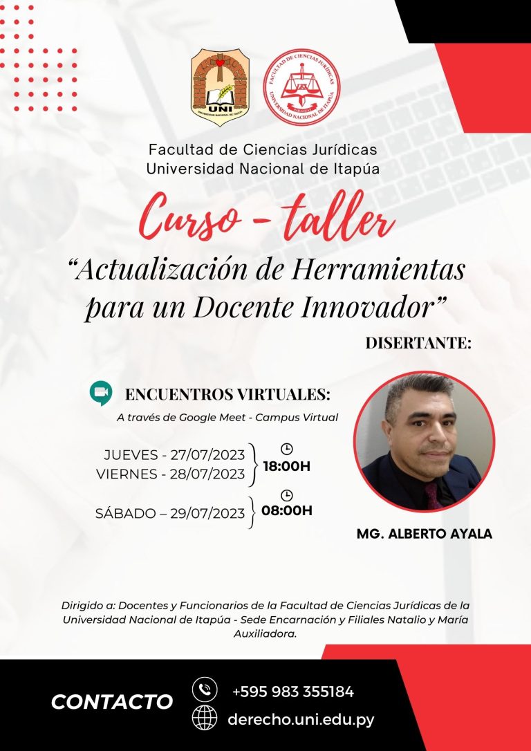 Curso Taller - Actualización de herramientas para un Docente Innovador1