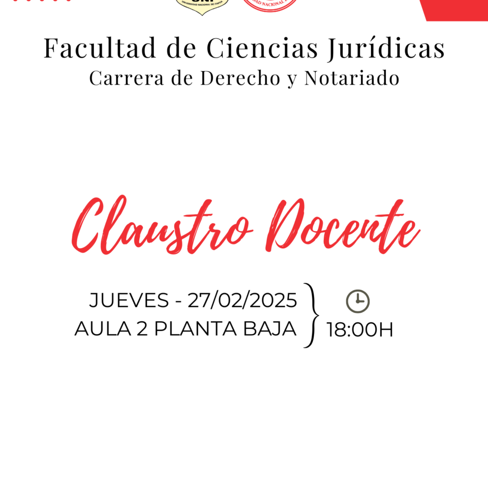 Facultad de Ciencias Jurídicas Depto. Académico