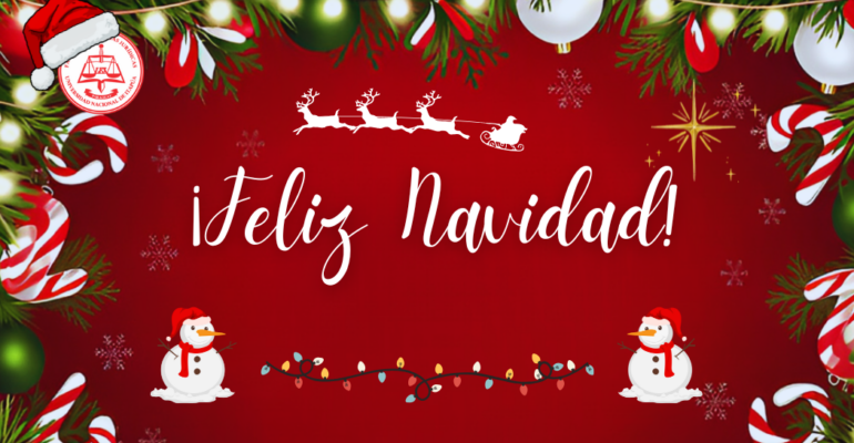 Red and White Christmas Business Card Landscape (1)