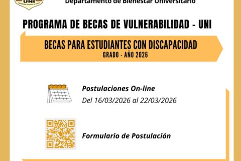 beca vulnerabilidad discapacitado