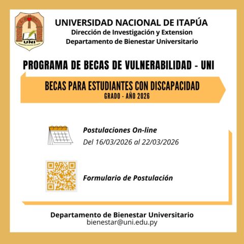 beca vulnerabilidad discapacitado