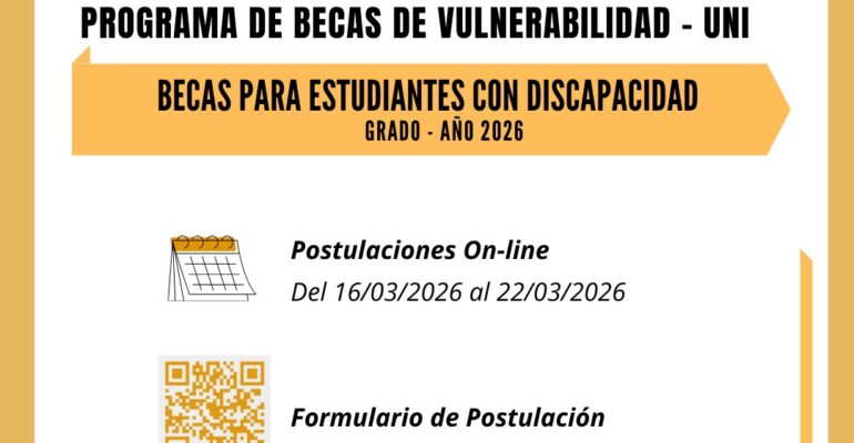 beca vulnerabilidad discapacitado