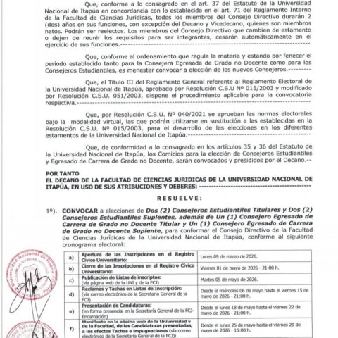 eleccion de consejo