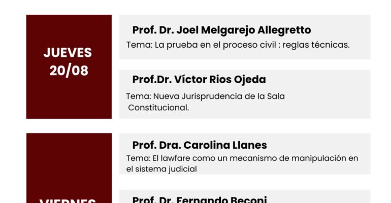 XI Congreso Departamental de Derecho